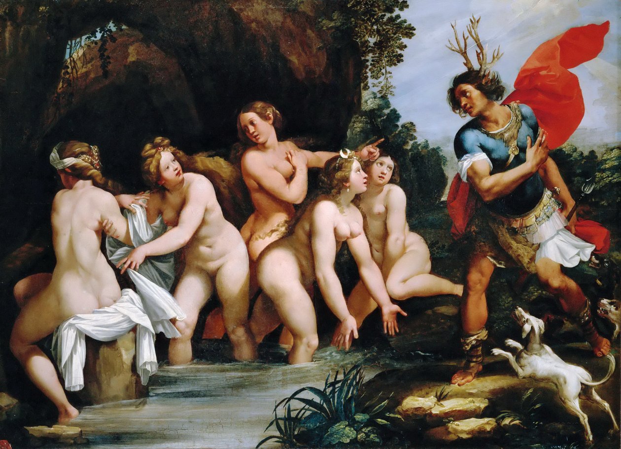 Diana ve Aktaeon by Giuseppe Cesari