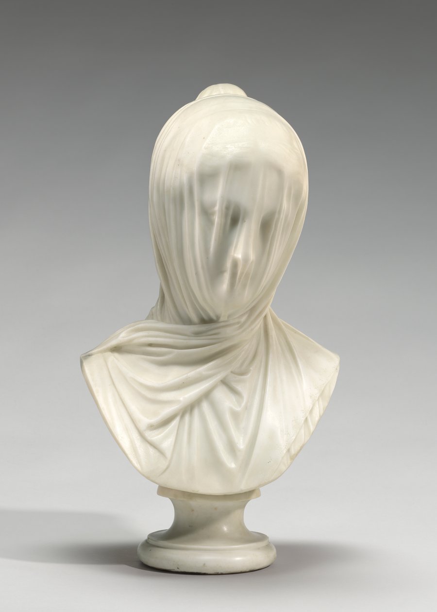 Peçeli Rahibe, 1860 dolayları (mermer) by Giuseppe Croff