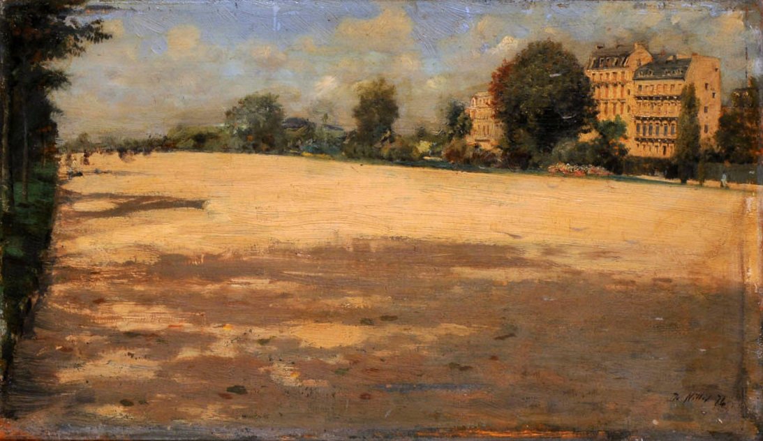 PeyzajAvenue du Bois de Boulogne by Giuseppe de Nittis