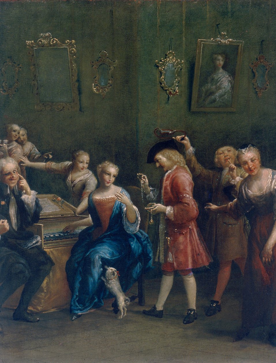 Courted şarkıcı by Giuseppe Maria Crespi