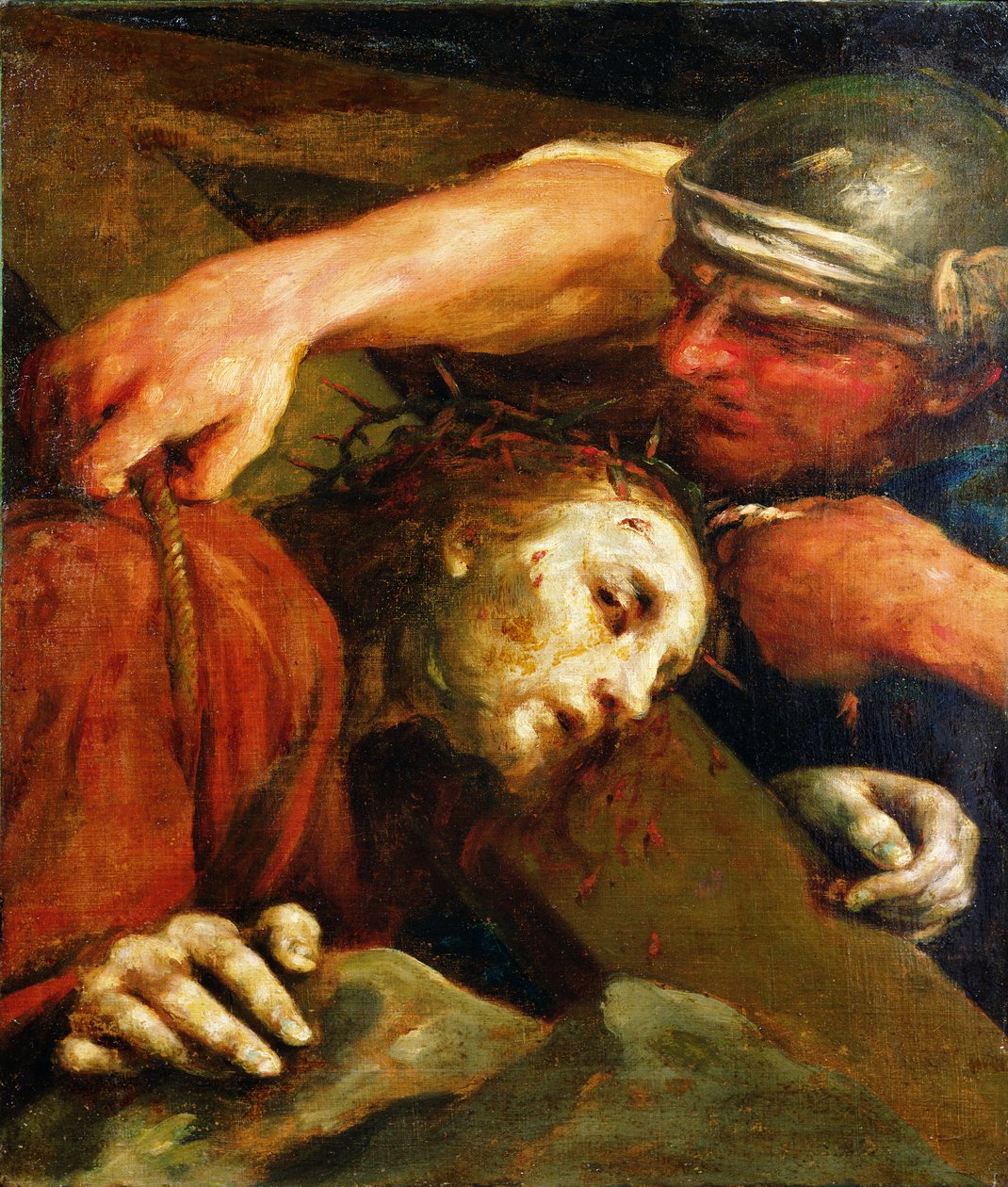 Christ carrying the cross  by Giuseppe Maria Crespi