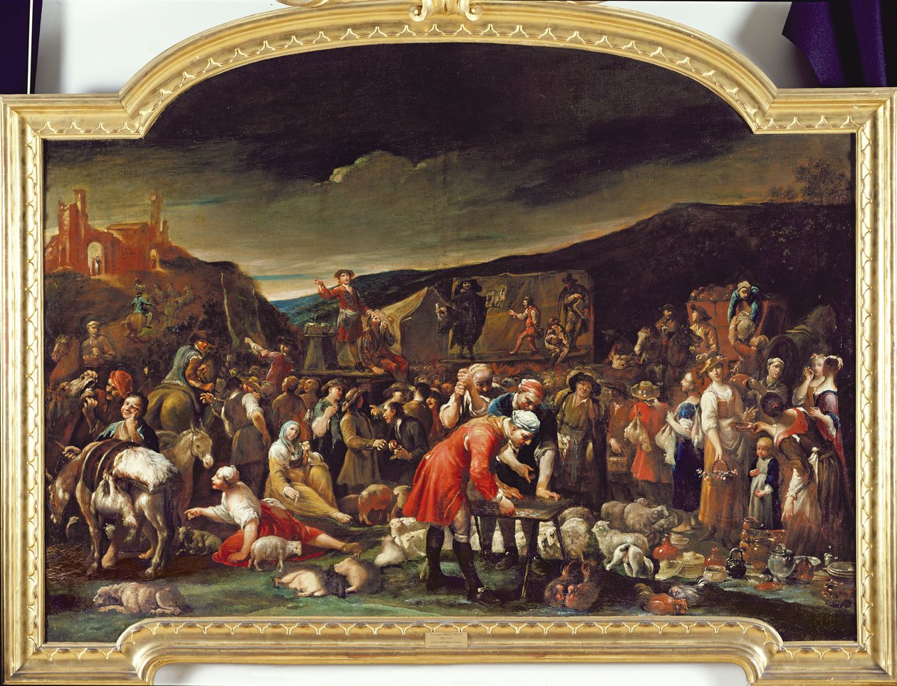 The Market, or The Fair of Poggio a Caiano  by Giuseppe Maria Crespi