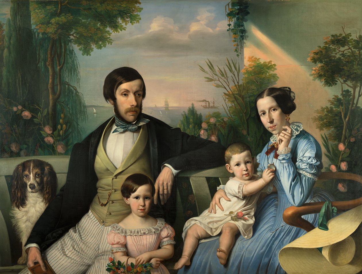 Pietro Stanislao Parisi ve ailesi by Giuseppe Tominz