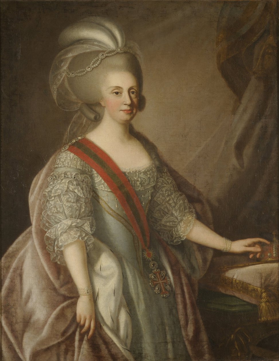Portekiz Kraliçesi I. Maria by Giuseppe Troni