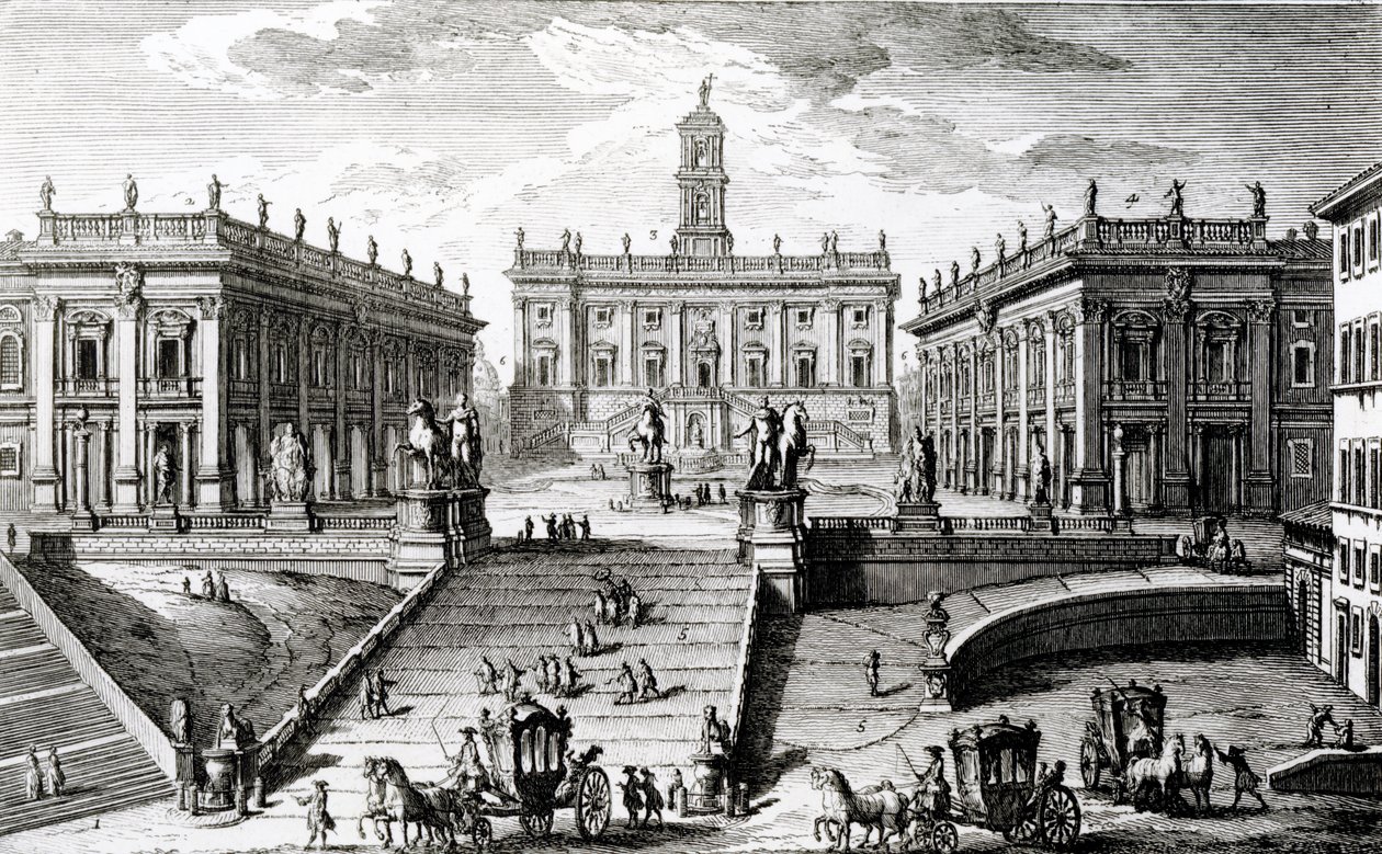 Campidoglio meydanı by Giuseppe Vasi