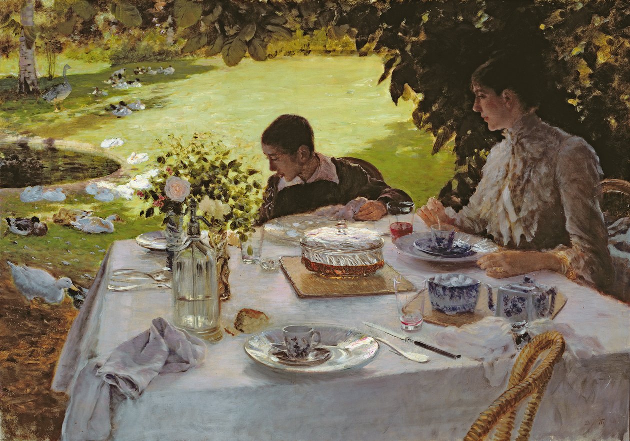 Bahçede Kahvaltı, 1883 by Giuseppe de Nittis
