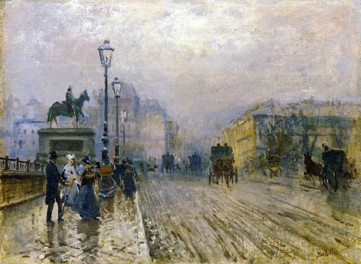 Pont Neuf, Paris by Giuseppe de Nittis