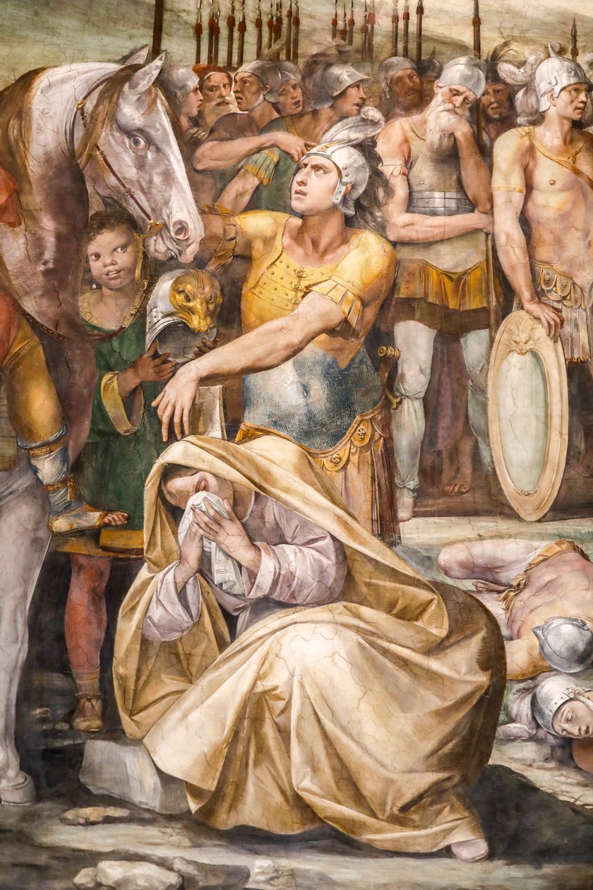 Horatii ve Curiatii arasındaki savaş (detay) by Giuseppe (1568 1640) Cesari
