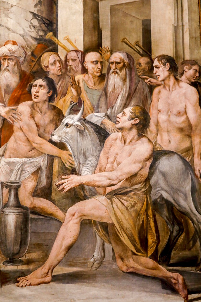 Vestal kültünü kuran Numa Pompilius (detay) by Giuseppe Cesari