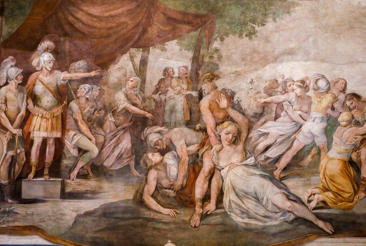 Sabine Kadınlarına Tecavüz (detay) by Giuseppe (1568 1640) Cesari