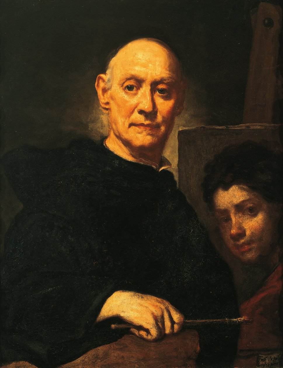 Resim Eyleminde Otoportre by Giuseppe  Ghislandi