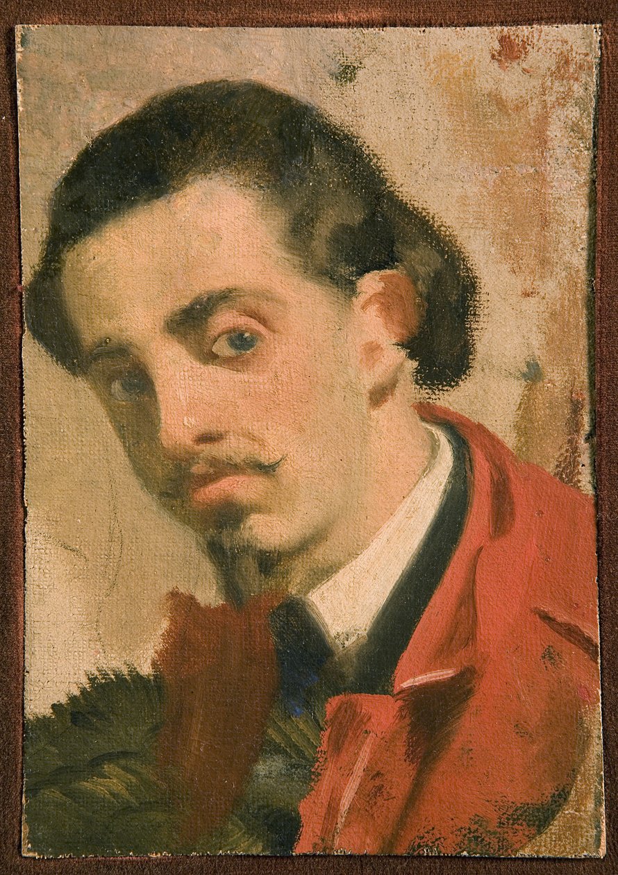Bir adamın portresi, bir triptik parçası, 1860-68 by Giuseppe Abbati