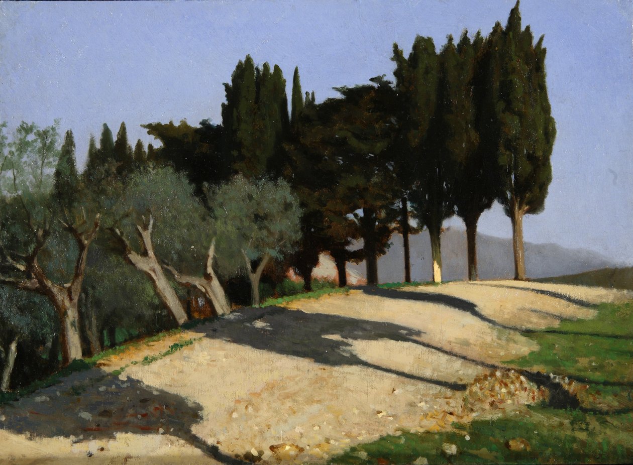 Selvili köy yolu, 1862. by Giuseppe Abbati