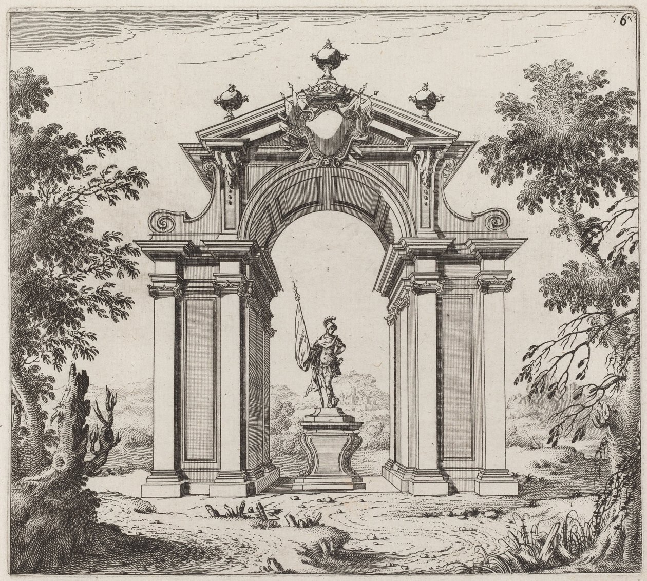Manzaradaki Zafer Takı by Giuseppe Antonio Landi