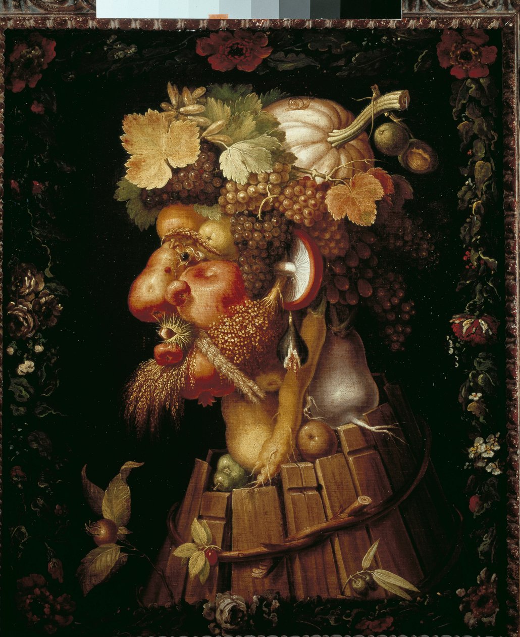 Sonbahar. (tuval üzerine yağlıboya by Giuseppe Arcimboldo