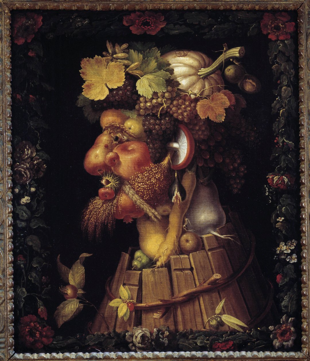 Sonbahar. Mevsimler hakkında alegori. Giuseppe Arcimboldo