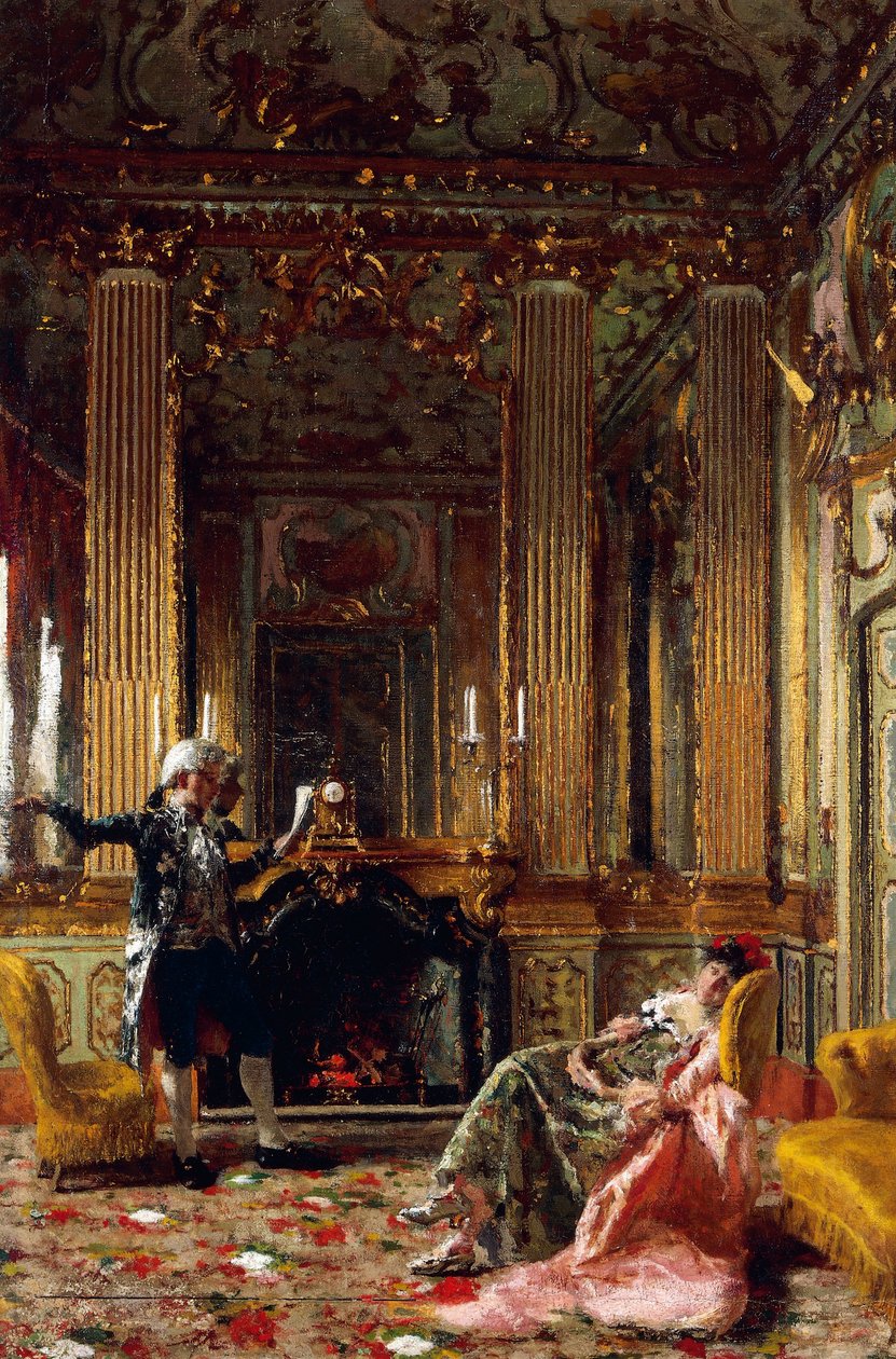 Şair veya Şiirler, Giuseppe Barbaglia (1841-1910), tuval üzerine yağlı boya, 74x52 cm by Giuseppe Barbaglia