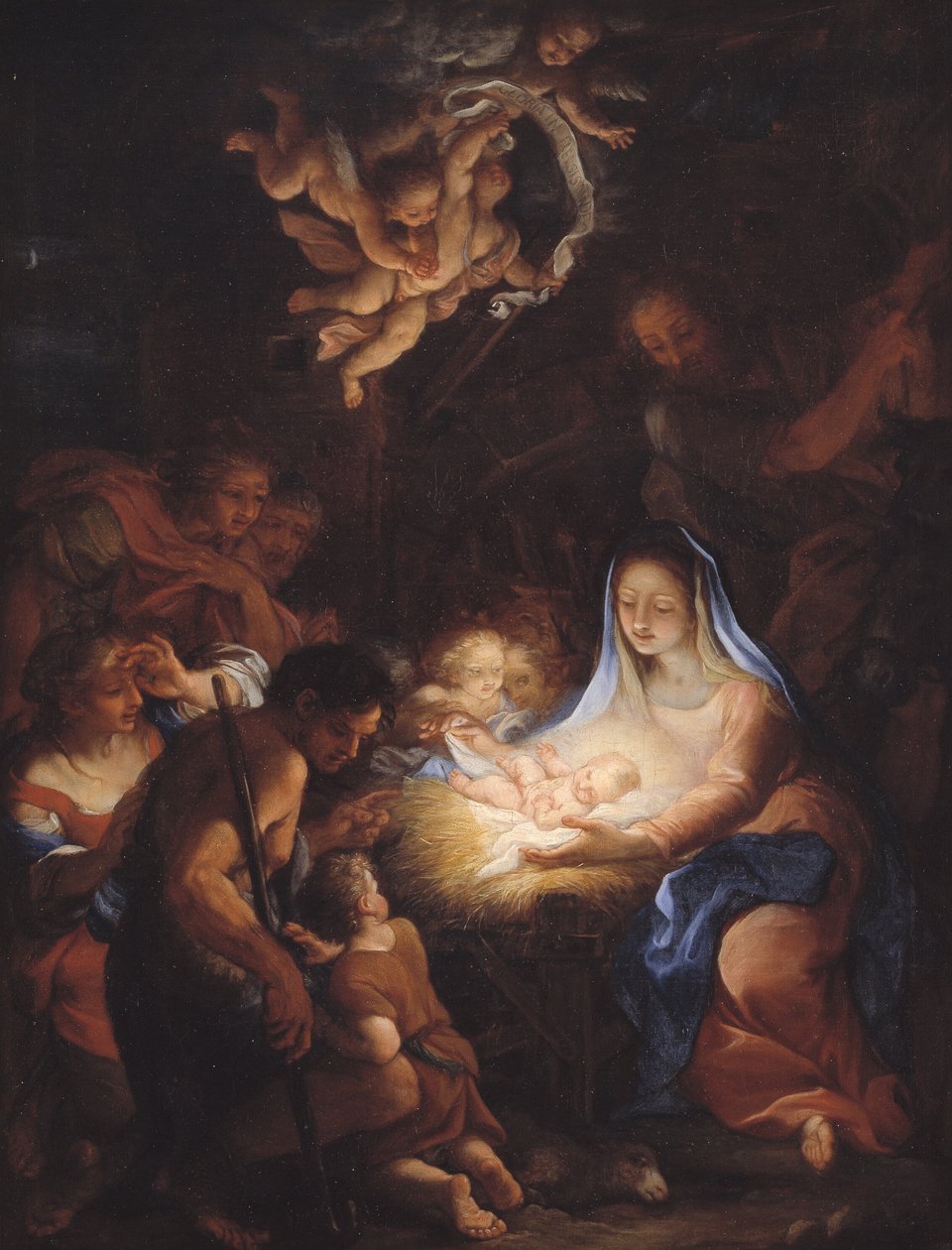 Çobanların hayranlığı by Giuseppe Bartolomeo Chiari