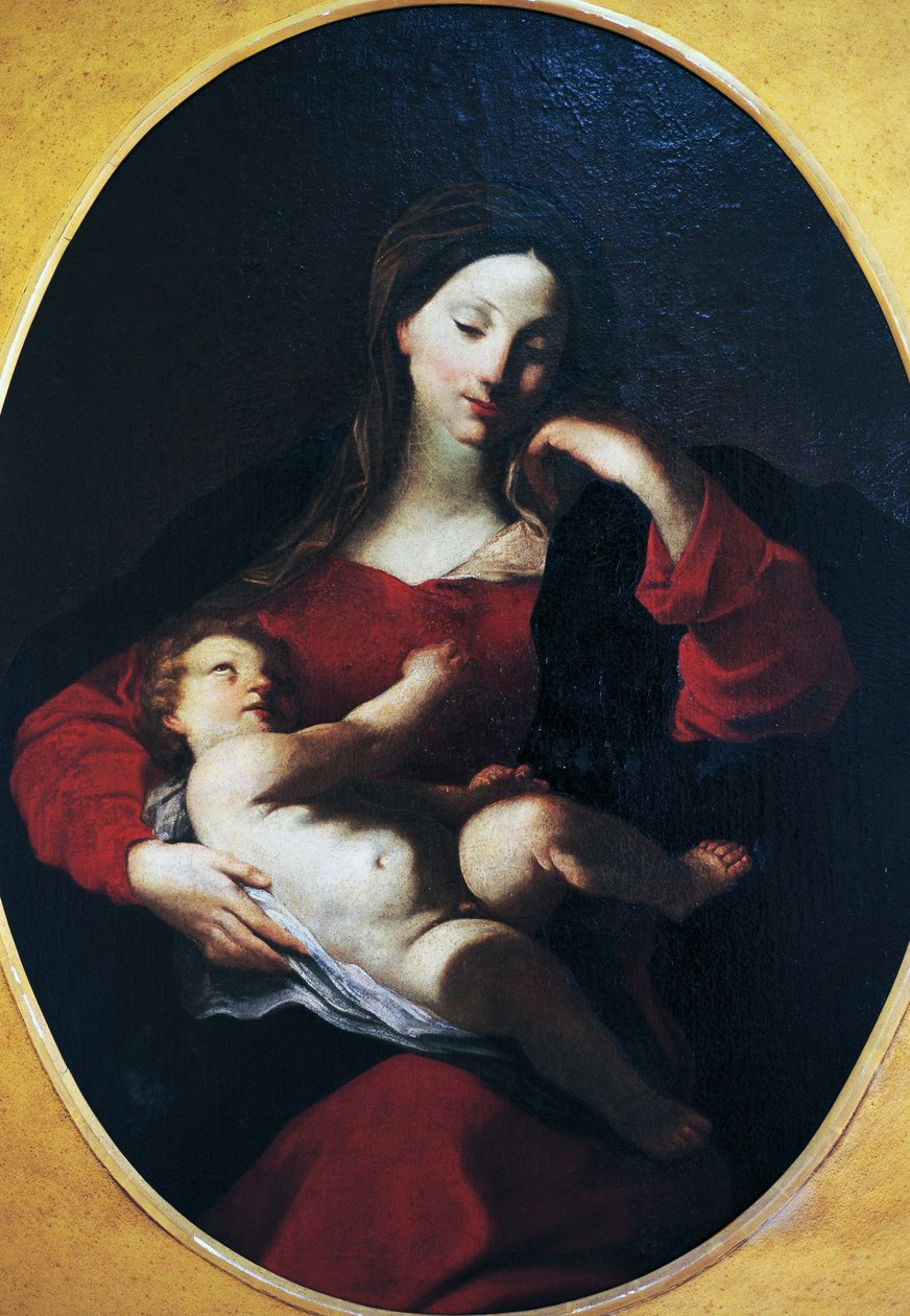 Çocuklu Madonna, Giuseppe Bazzani (1690-1769) by Giuseppe Bazzani