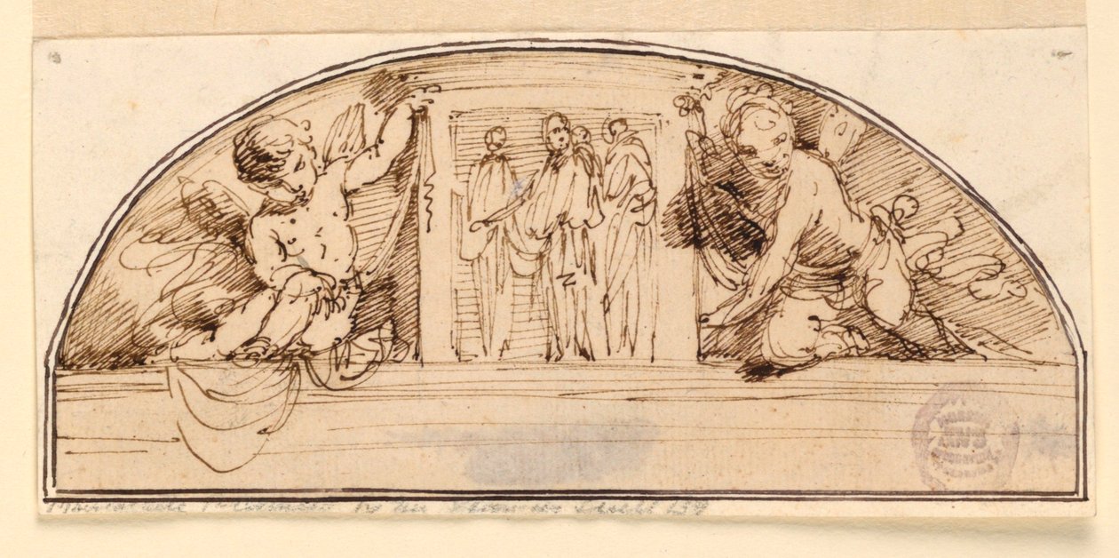 Bir Lunette için Proje by Giuseppe Bernardino Bison