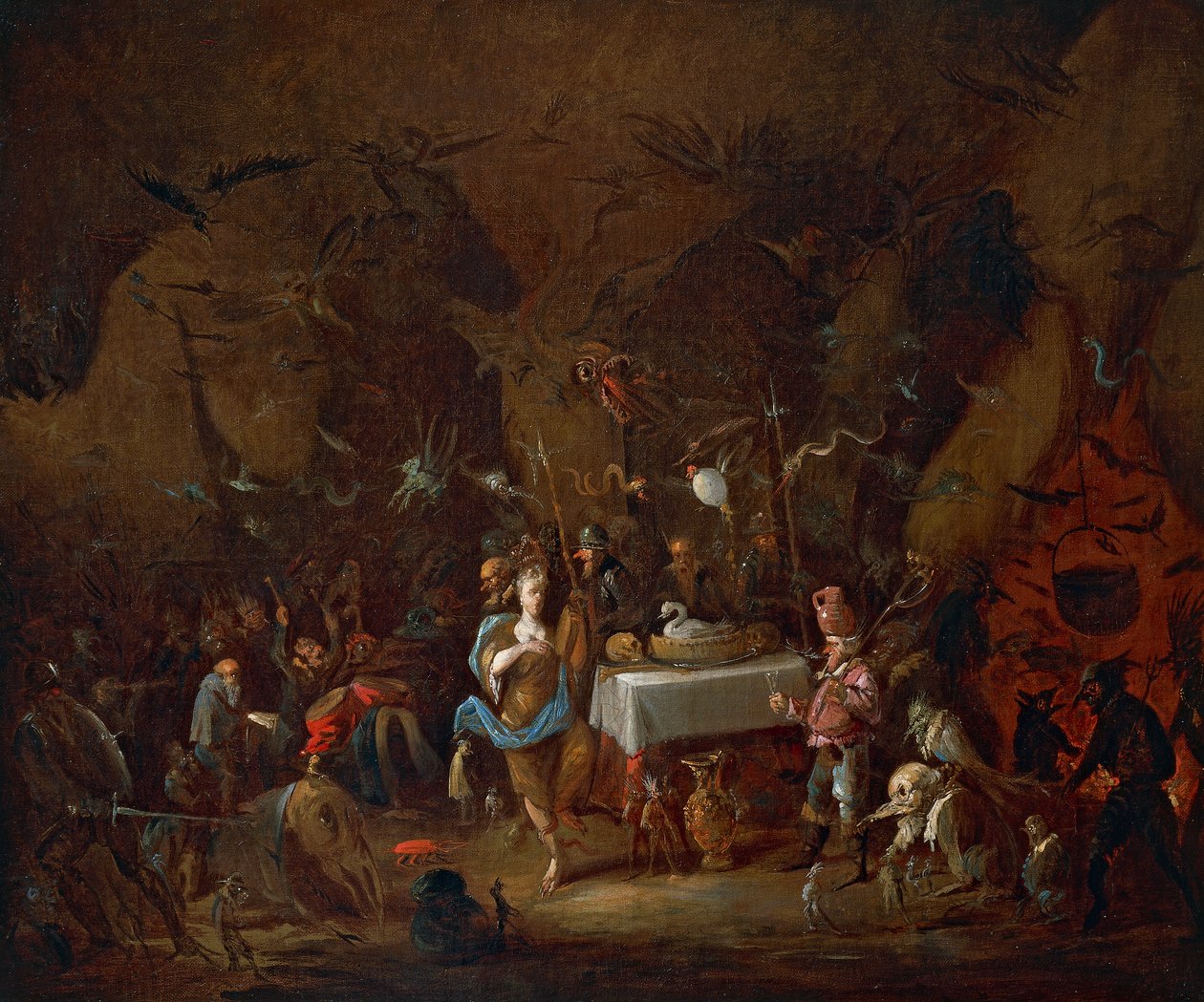 Cadılar buluşuyor, Giuseppe Bernardino Bison (1762-1844), tuval üzerine yağlı boya, İtalya by Giuseppe Bernardino Bison