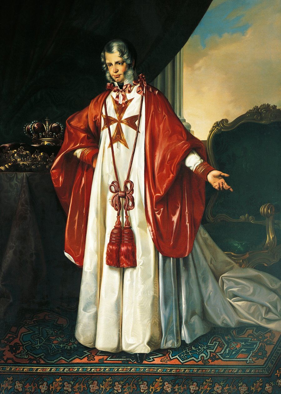 Leopold II, Toskana Büyük Dükü (Floransa) portresi by Giuseppe Bezzuoli