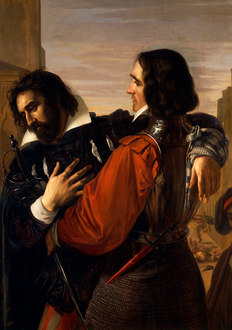Lorenzino de 'Medici Cinayeti, Giuseppe Bezzuoli, detay by Giuseppe Bezzuoli