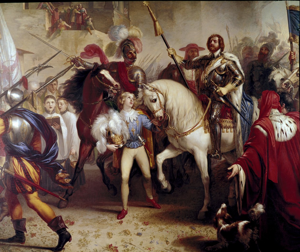 Charles VIII#39;in Floransa#39;ya girişi by Giuseppe Bezzuoli