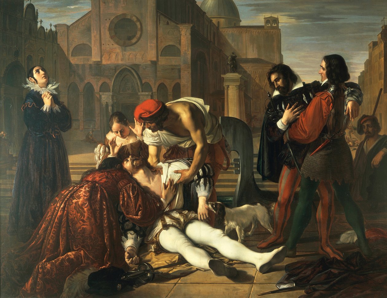 Lorenzino de 'Medici cinayeti, Giuseppe Bezzuoli (1784-1855), Detay by Giuseppe Bezzuoli