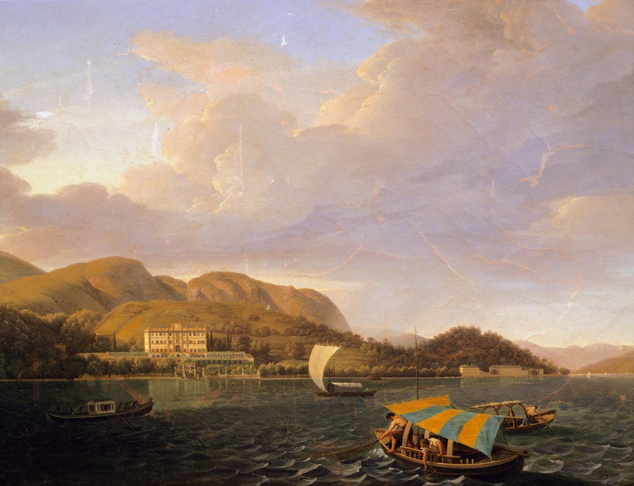 Giuseppe Bisi tarafından Como Gölü'ndeki Tremezzo'daki Villa Carlotta (1787-1869) by Giuseppe Bisi
