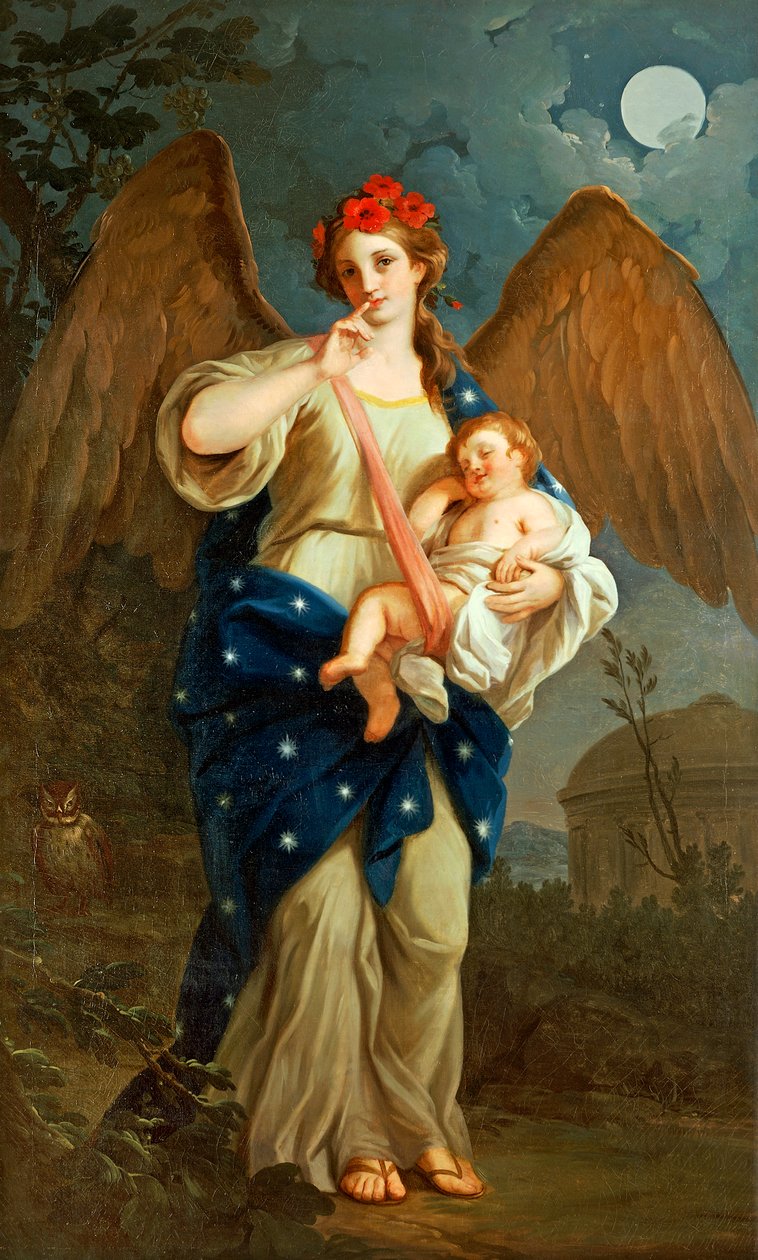 Gecenin Alegorisi, yaklaşık 1768, Giuseppe Bonito (1707-1789), tuval üzerine yağlı boya. by Giuseppe Bonito