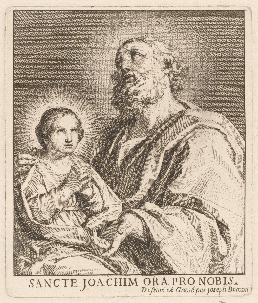 Aziz Joachim ve Bebek Bakire Meryem by Giuseppe Bottani