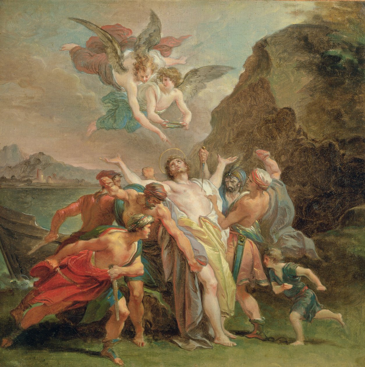 Kutsal Signoretto Alliata'nın Şehitliği, c.1794-6 (tuval üzerine yağlı boya) by Giuseppe Cades