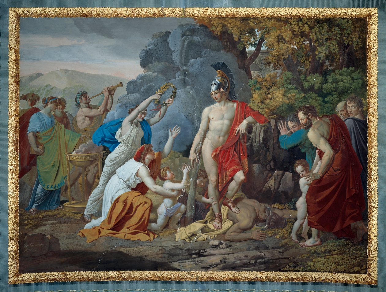 Theseus ve Minotaur, Giuseppe Cammarano by Giuseppe Cammarano