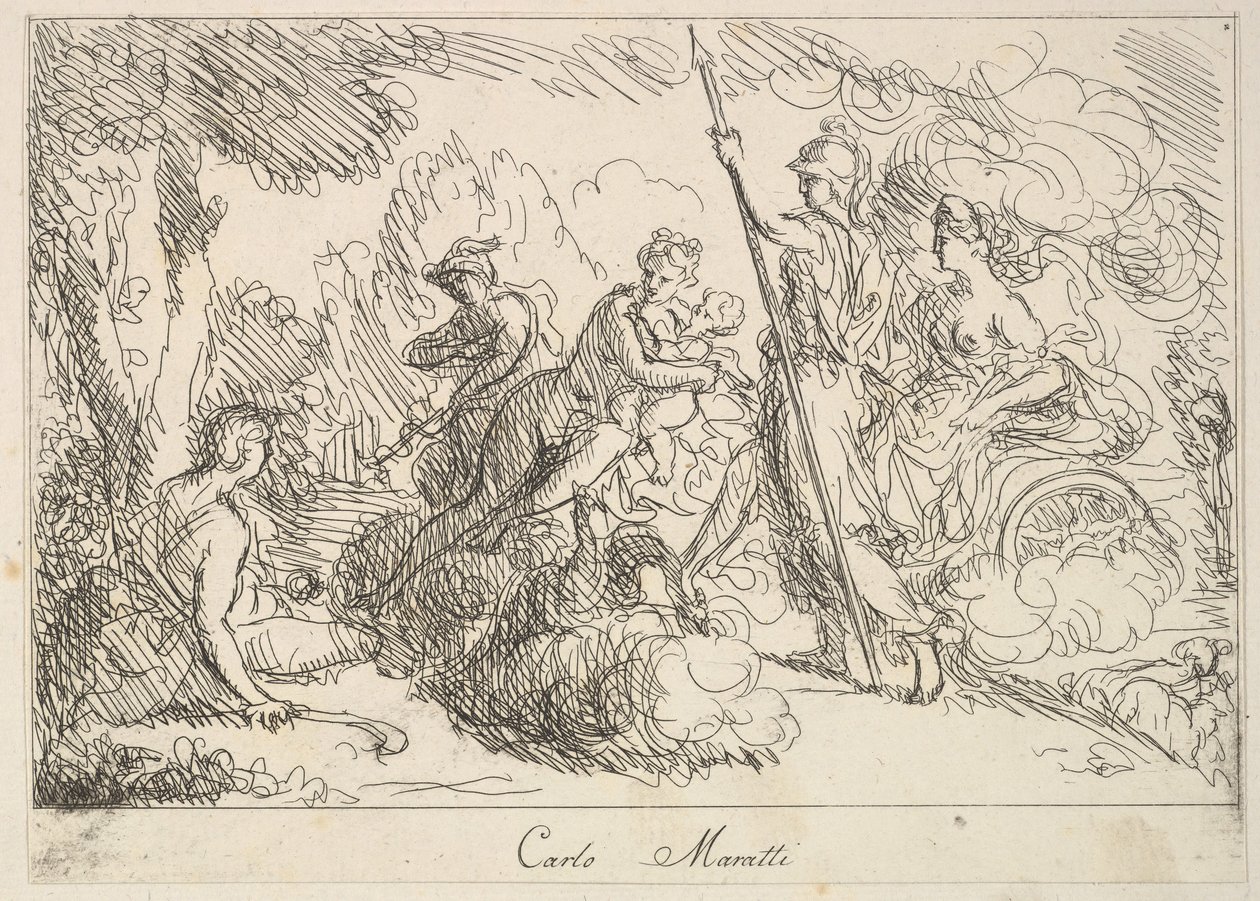 Bir Manzarada Tanrılar ve Tanrıçalar, 1740-1802. by Giuseppe Canale