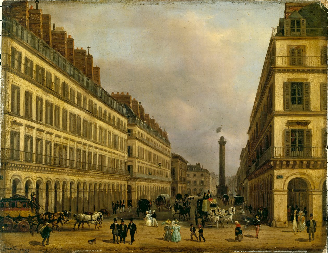 Fransızca: La rue de Castiglione by Giuseppe Canella