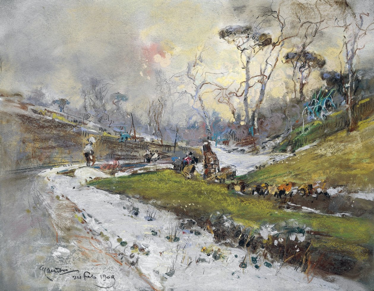 Yol ile manzara by Giuseppe Casciaro