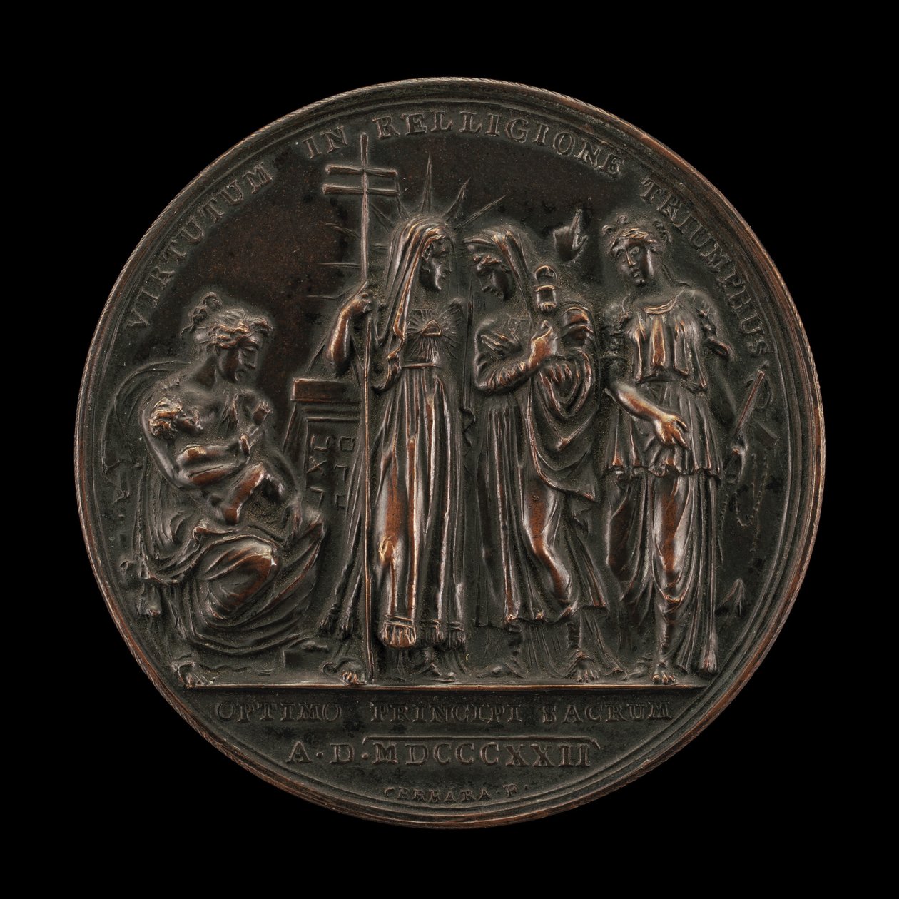 Dinin Zaferi Alegorisi [ters], 18221823. by Giuseppe Cerbara