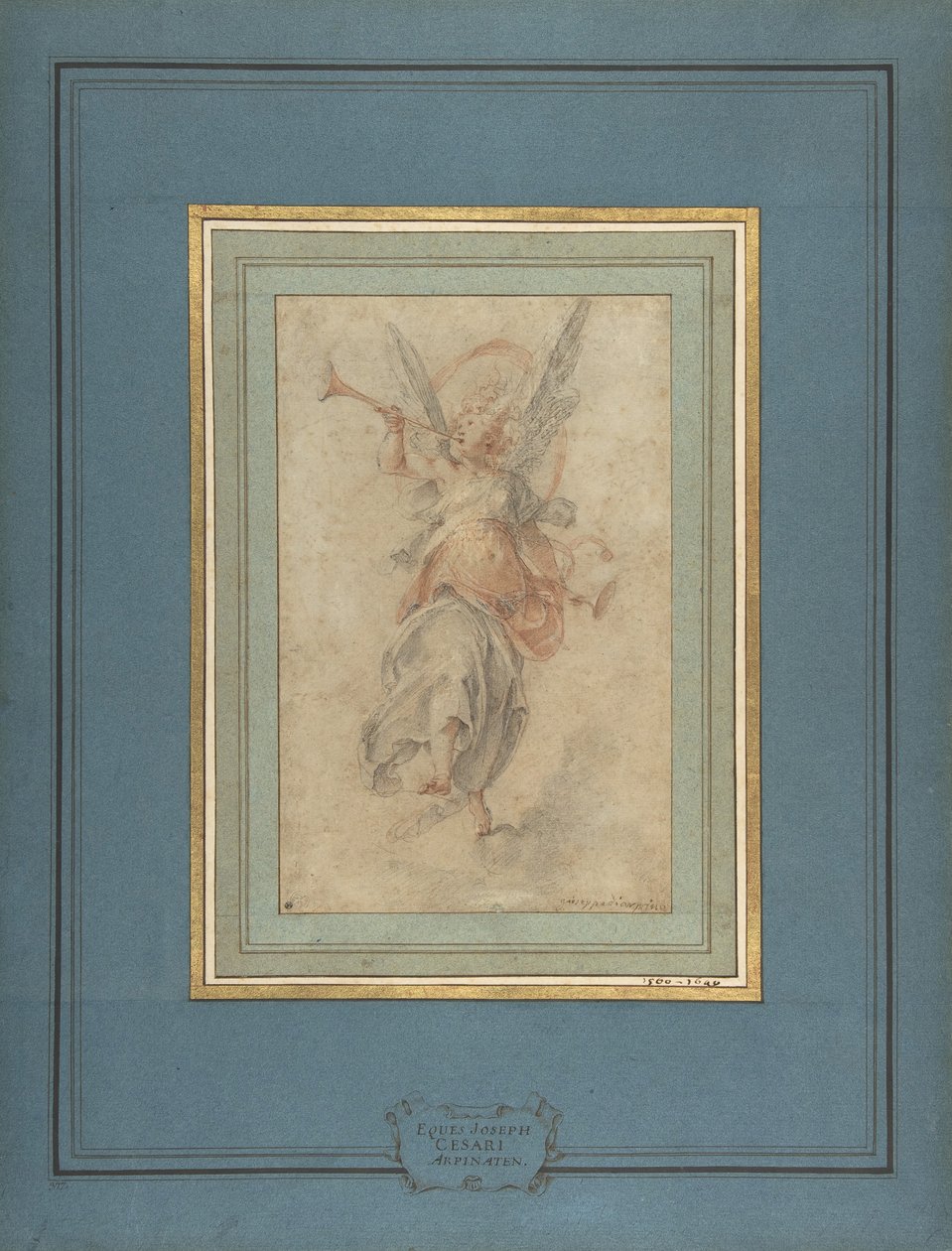 Alegorik Şöhret Figürü, ca. 1590. by Giuseppe Cesari