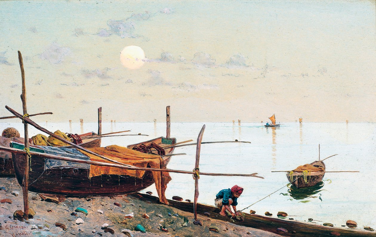 Napoli marina, İtalya by Giuseppe Cosenza