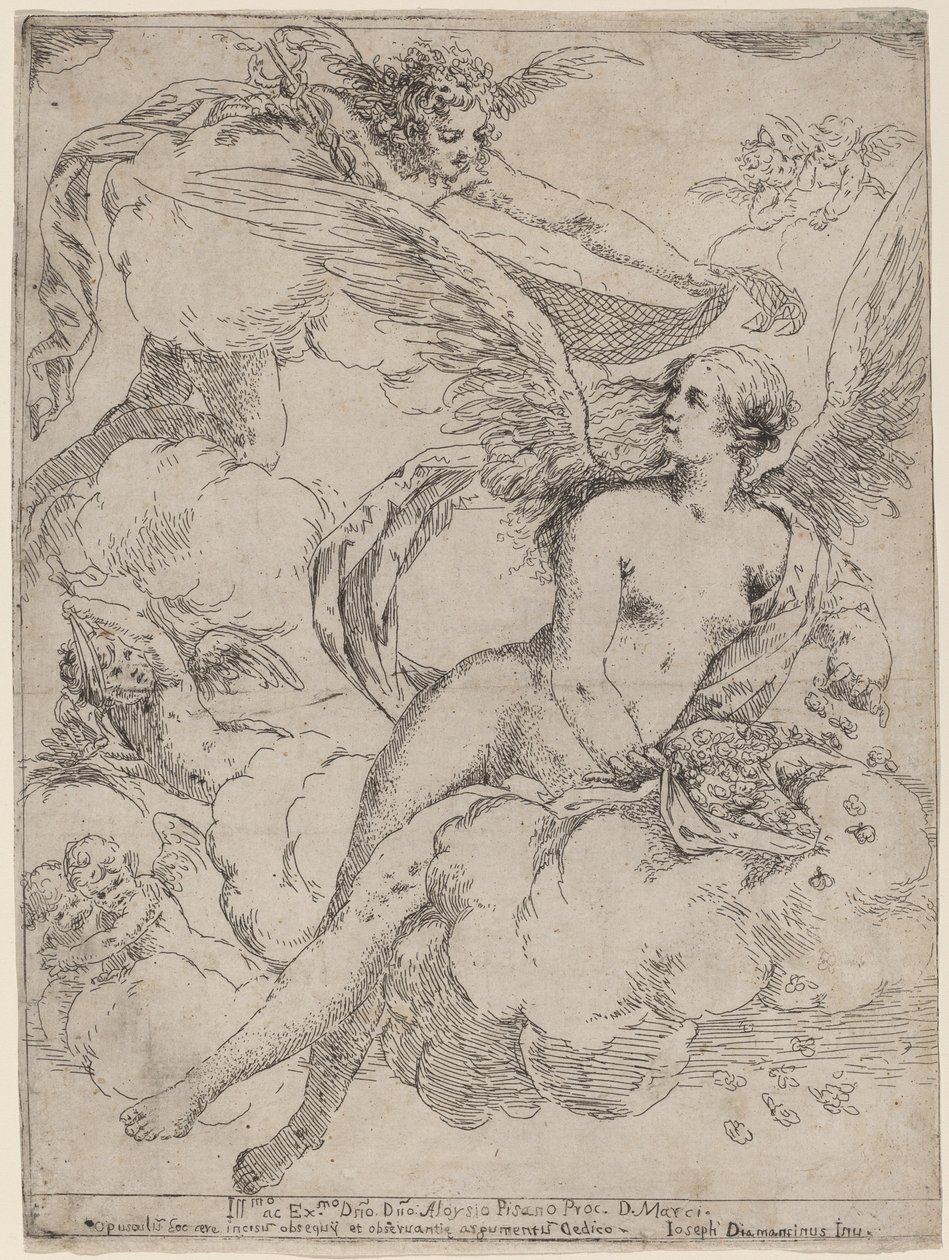 Flora ve Merkür by Giuseppe Diamantini