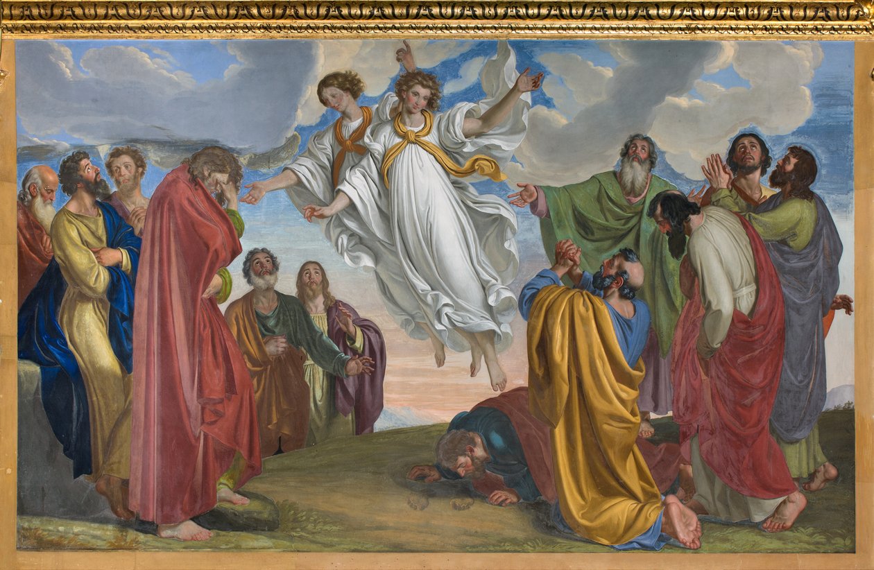Presbytery, Giuseppe Diotti, Yükselişten Sonra Meleklerin Görünüşü 1830 by Giuseppe Diotti