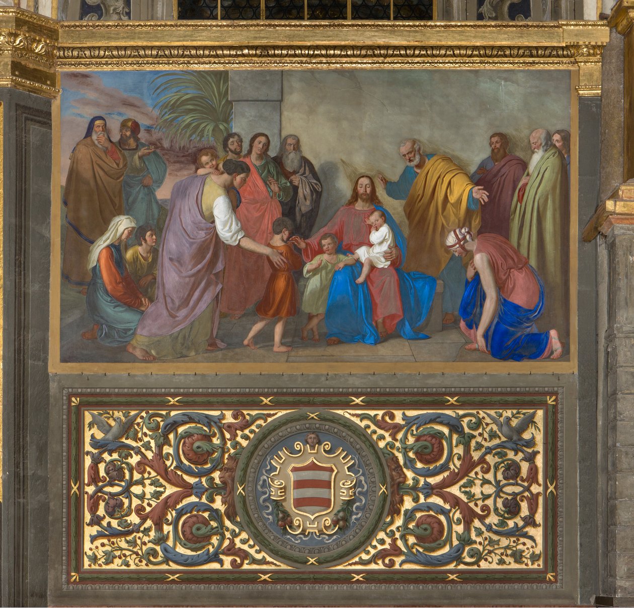 Presbytery, Giueppe Diotti, Çocukları Bırakın 1833 by Giuseppe Diotti
