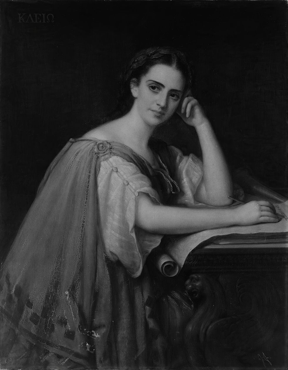 Clio, 1869. by Giuseppe Fagnani
