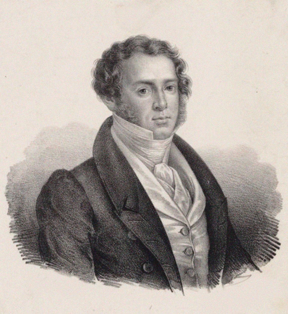 Besteci Saverio Mercadante 1795-1870 portresi. by Giuseppe Gozzini