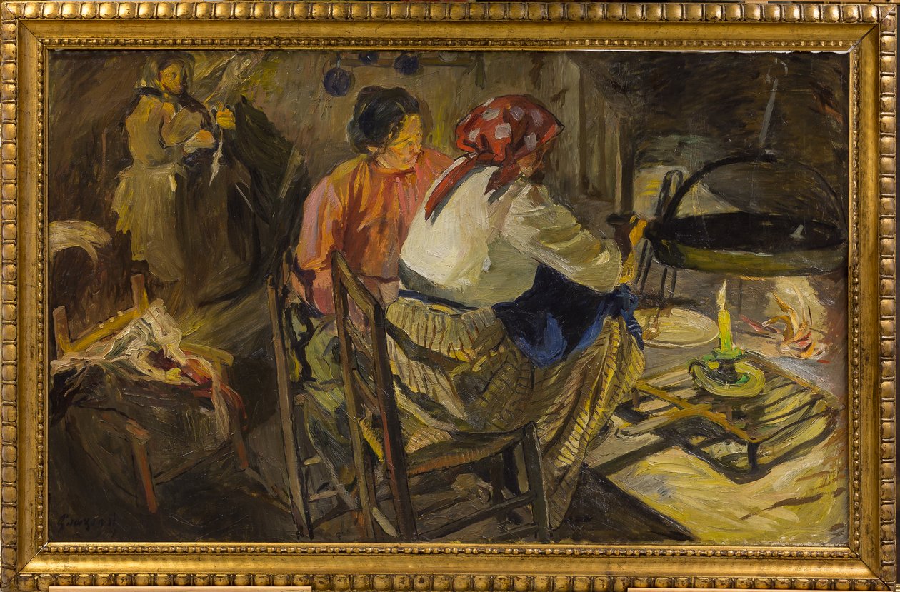 Akşam yemeği (tuval üzerine yağlı boya) by Giuseppe Graziosi