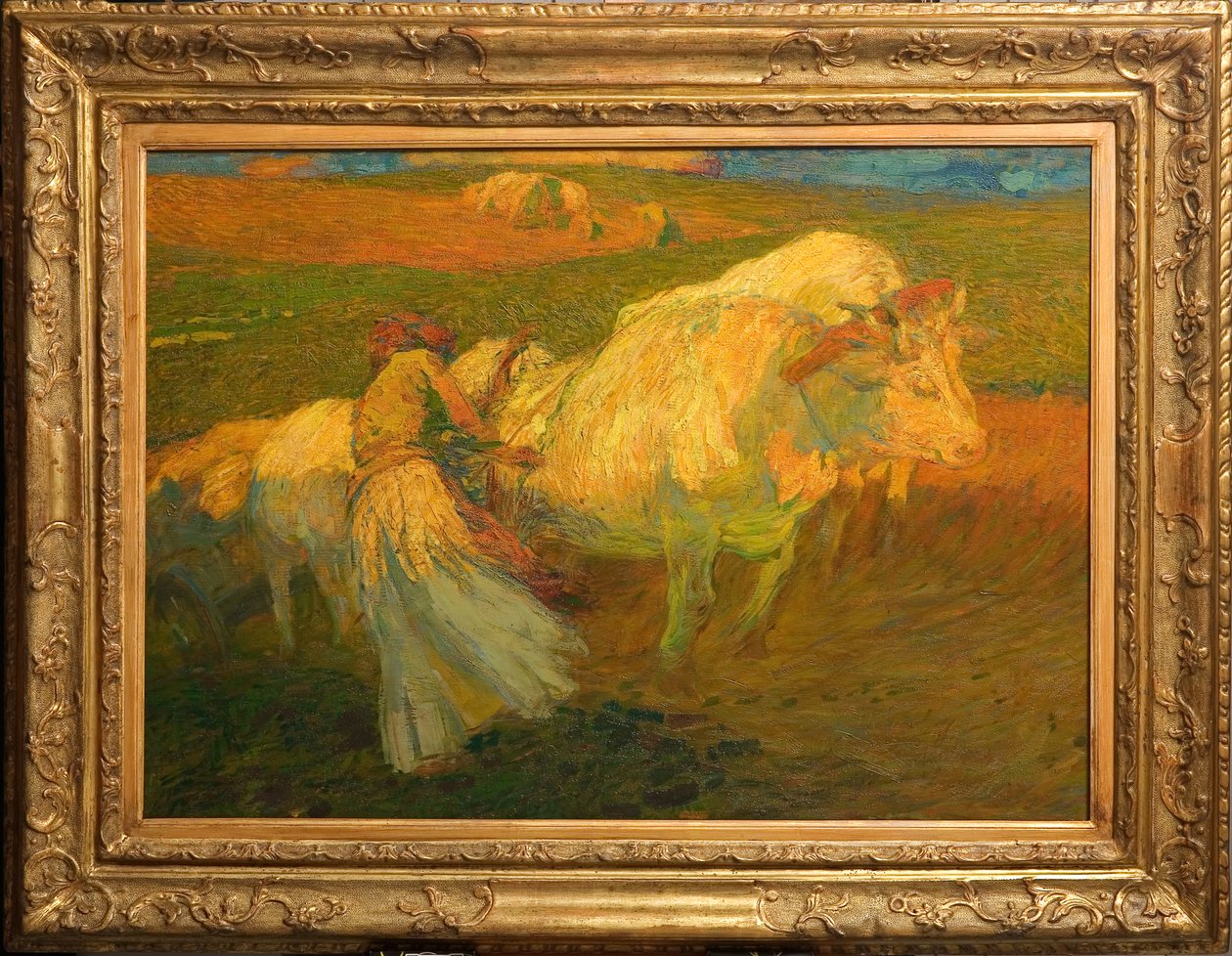 Çiftçilik (karton üzerine yağlı boya) by Giuseppe Graziosi