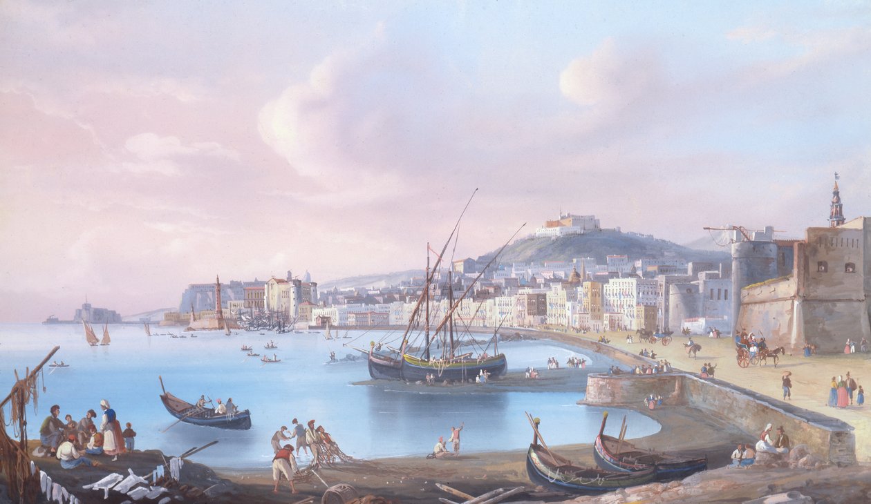 Napoli (kağıt üzerine guaş) by Giuseppe Gustavo Scoppa