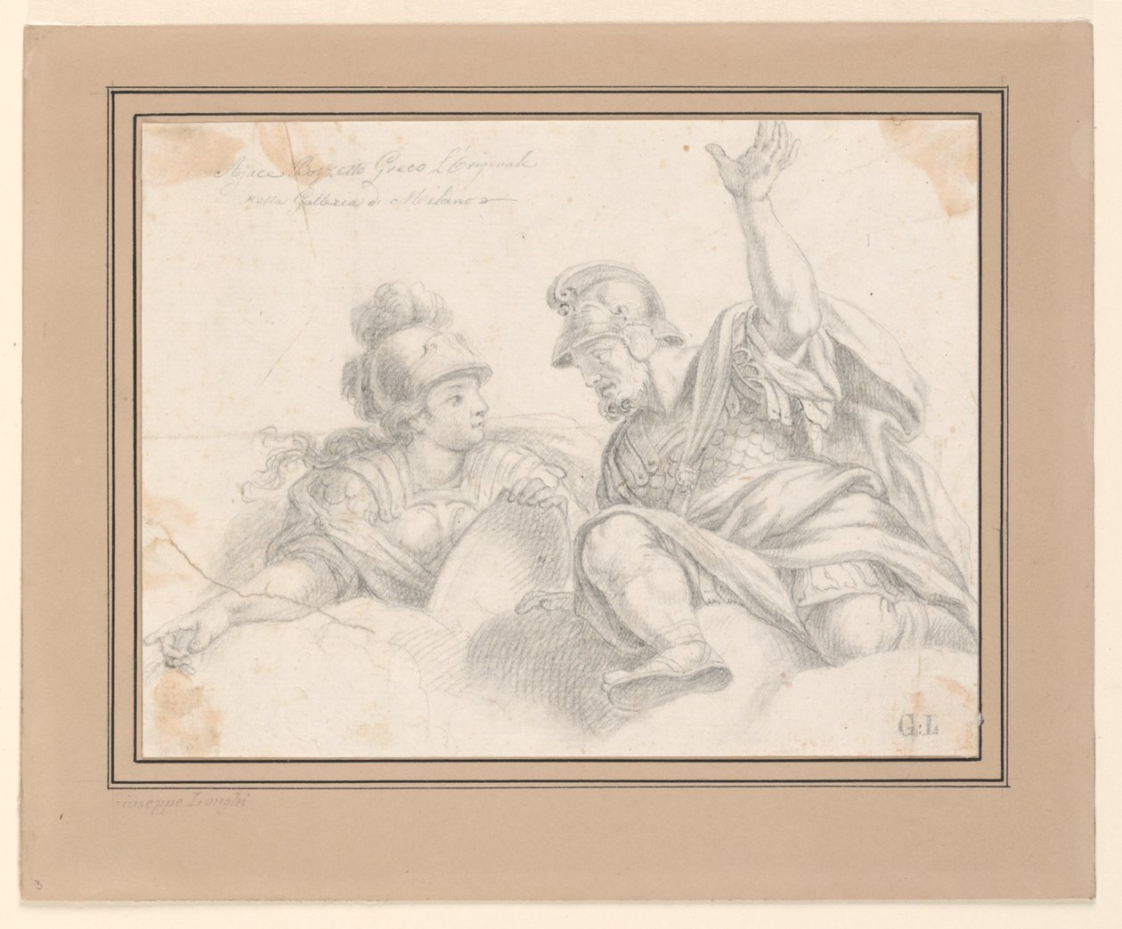 İki Romalı Asker Konuşuyor by Giuseppe Longhi