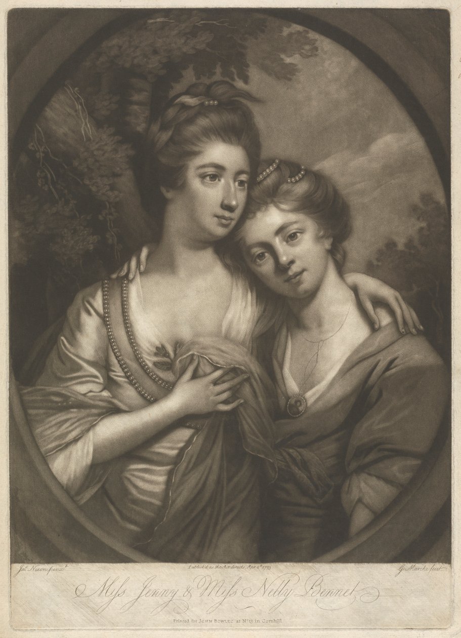 Bayan Jenny ve Bayan Nelly Bennet by Giuseppe Marchi